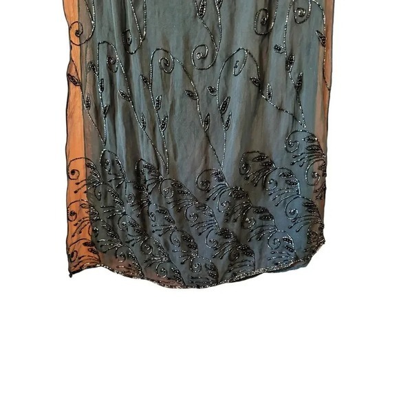 Beaded Shawl Evening Wrap Sheer Embellished Formal Occasion Party Cover Up - Picture 3 of 10